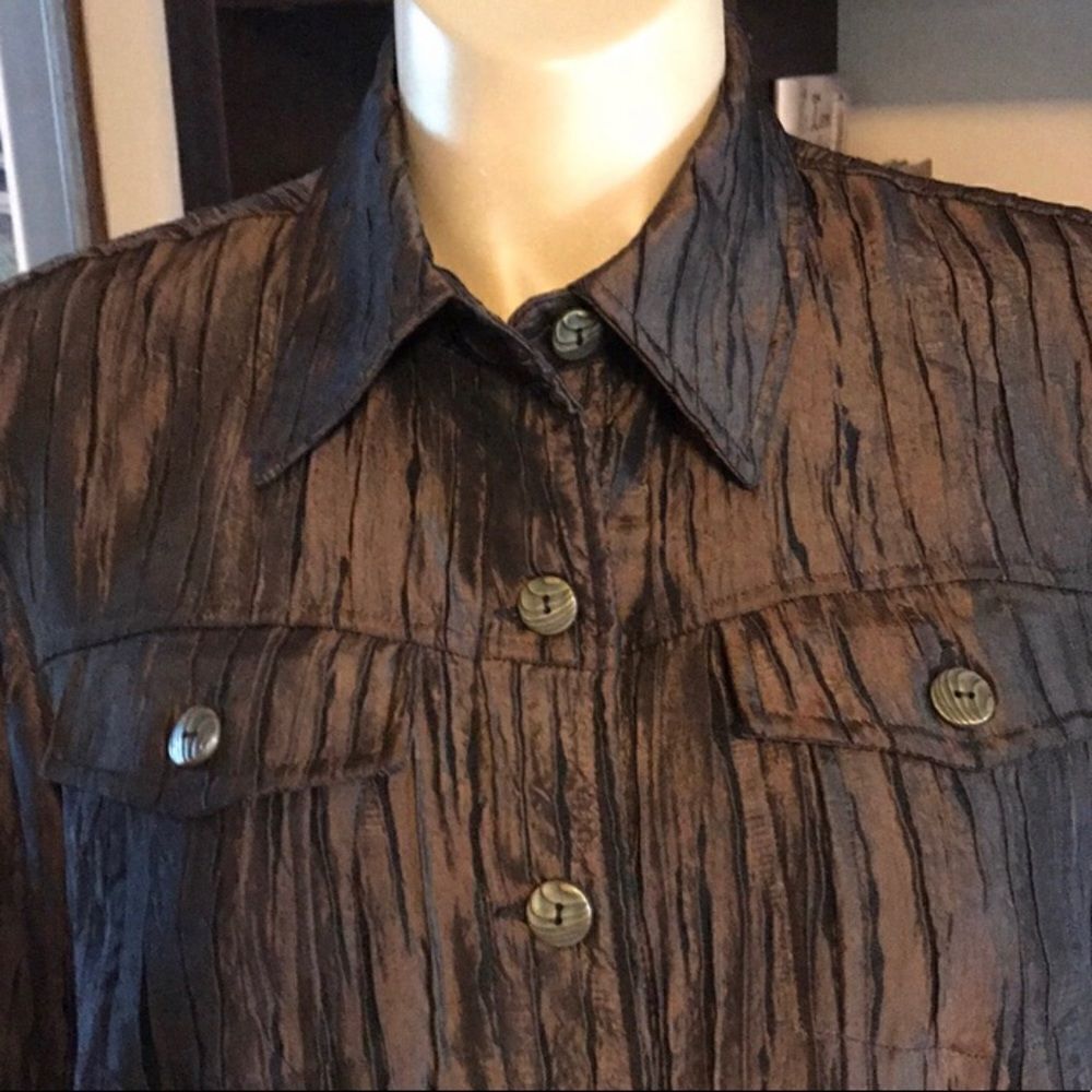 Ruby Rd Woman Jacket Size 16W Brown - Picture 3 of 7